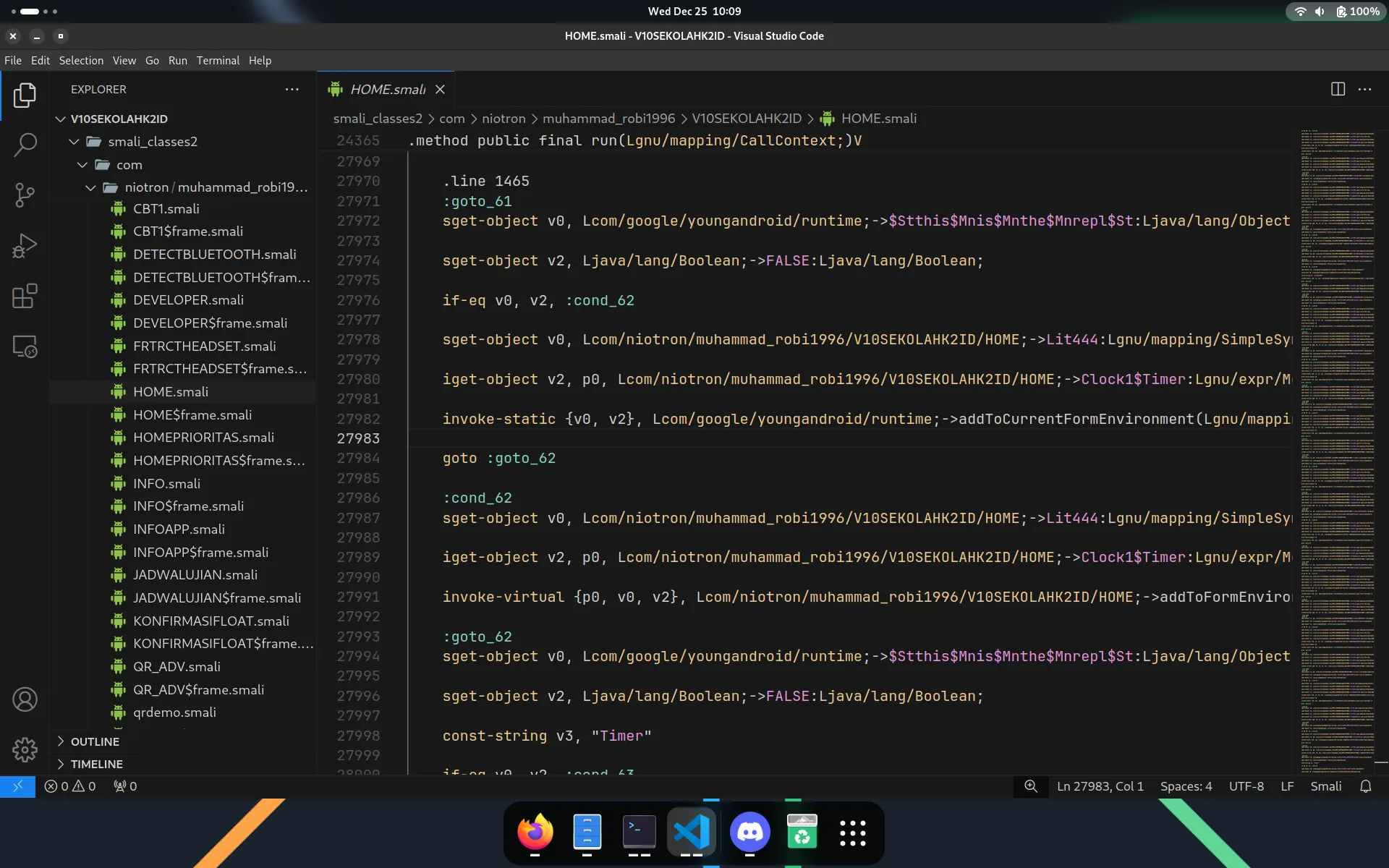 screenshot of source code of pexambrok2